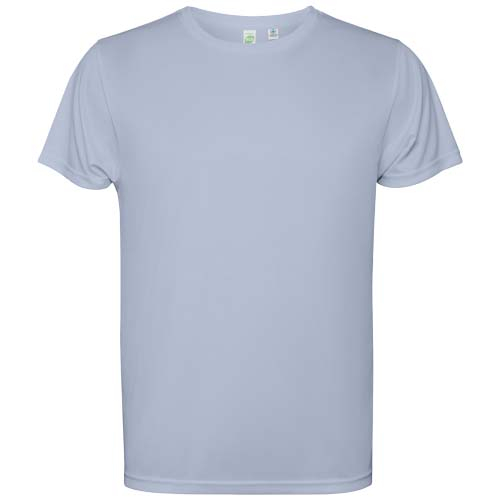 T-shirt enfant promotionnel en polyester recyclé Estoril Zen Blue